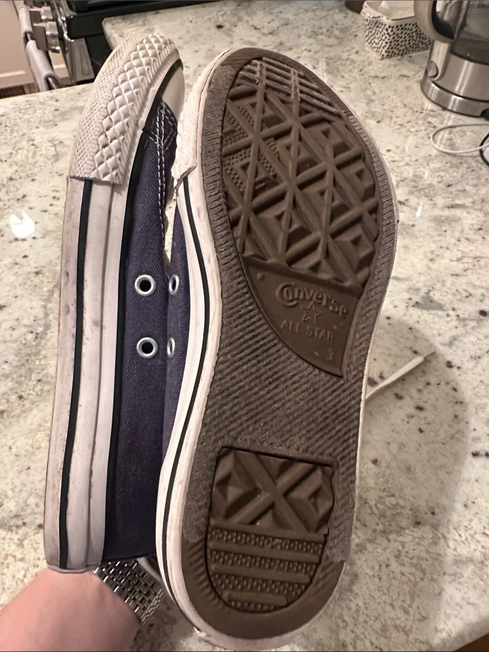 Converse Kids Navy and White High-Top Sneakers